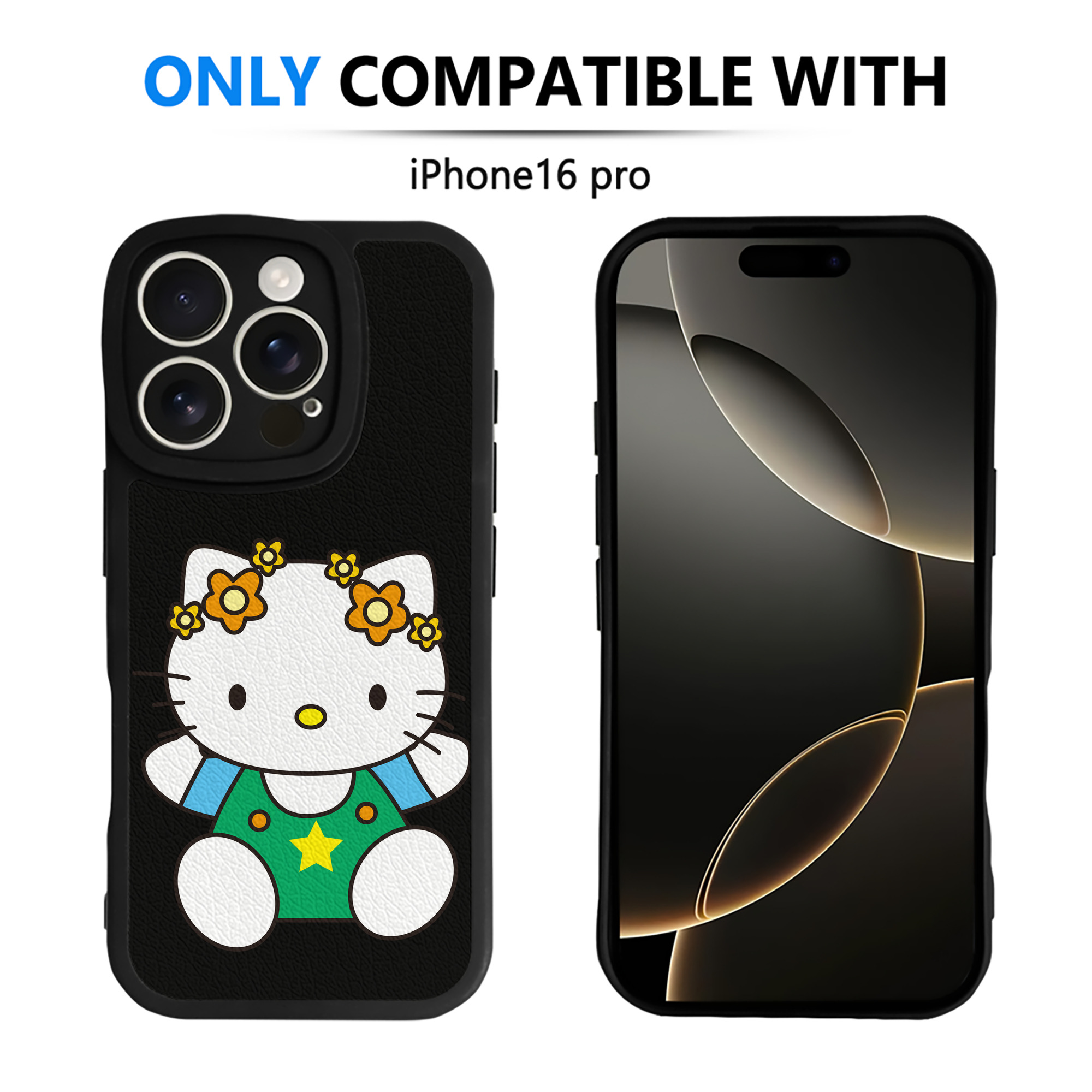 （画像用） Hello Kitty ハローキティ 【iPhone 16シリーズ対応】シリコンスマホケース（レザー調） 材質：シリコン